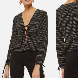 Top Shop Polka Dot Top